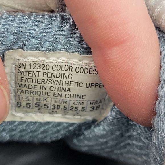 Skechers Shape Ups Walking Shoes Blue Silver  Size 8.5 - Picture 9 of 9